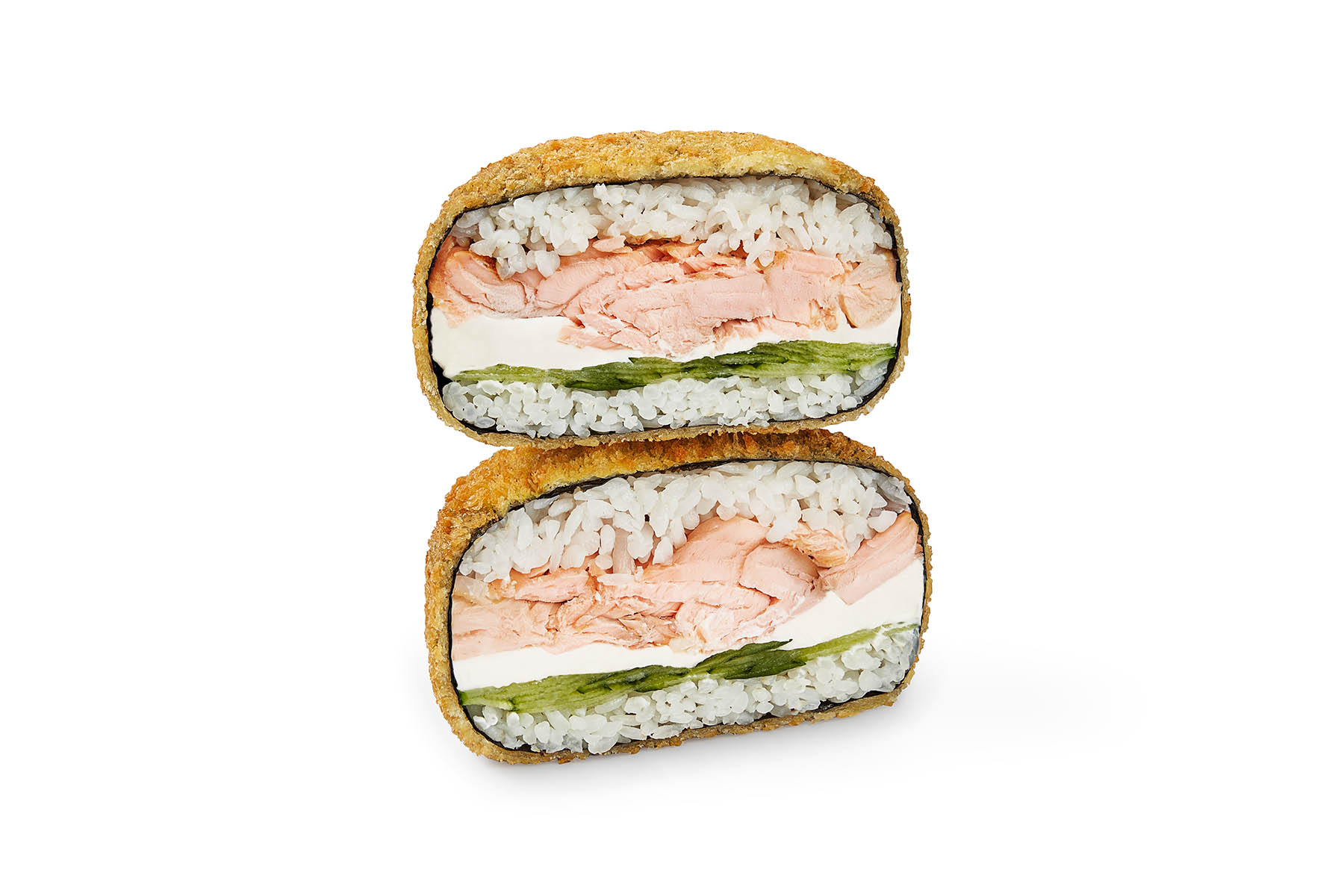 Sushi burger Big z pieczonym łososiem