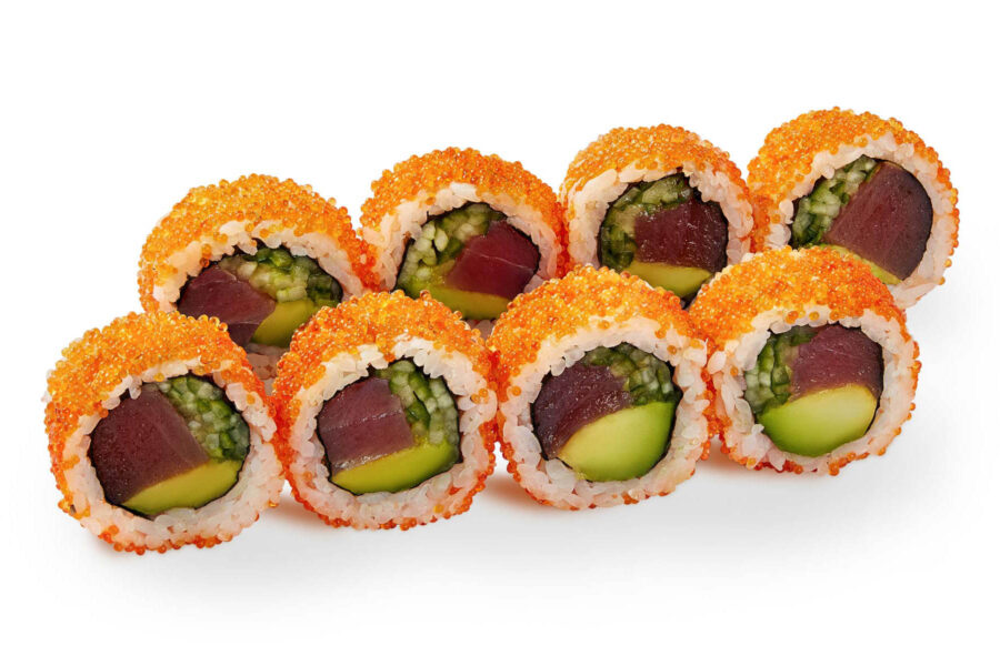 Tuna in caviar